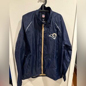 G-III Apparel Los Angeles Rams full-zip windbreaker jacket Men’s Size XXL EUC